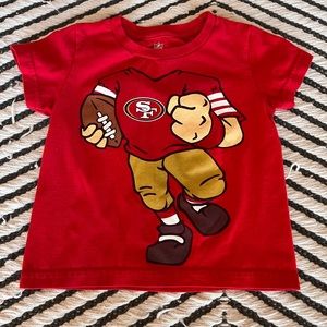 Toddler San Francisco 49ers short sleeve t-shirt